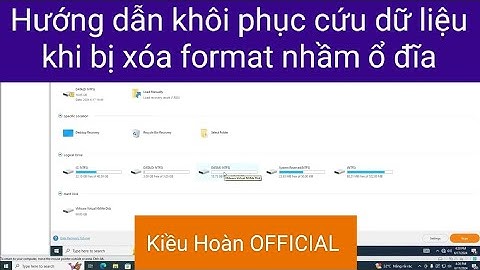 Hướng dẫn khôi phục cứu dữ liệu khi bị xóa format nhầm ổ đĩa