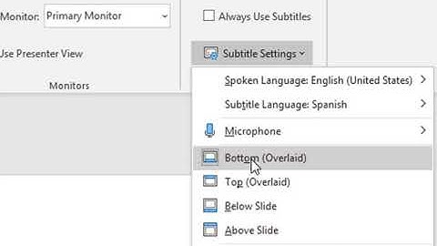 Translating: Using PowerPoint Subtitles