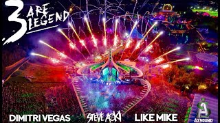 Axsound - Dimitri Vegas \& Steve Aoki \& Like Mike - 3 Are Legend [TOMORROWLAND Simulation Live Set]