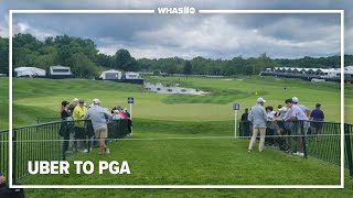 Fans use rideshare, walk to Valhalla from the Parklands for PGA Championship