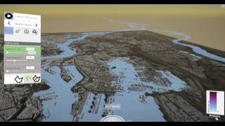 Rotterdam levee intentionally breached -  3D interactive modelling using Delft3D FM