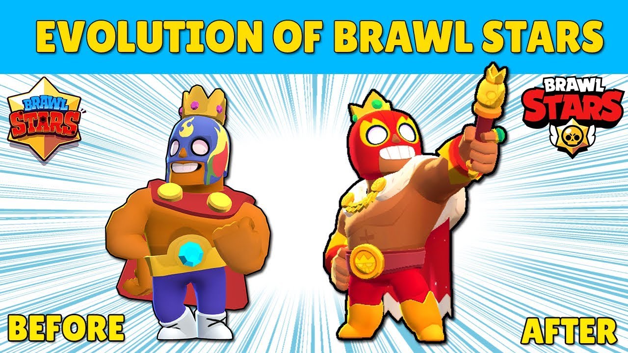 Evolution Of Brawlers In Brawl Stars Before After Remodel Youtube