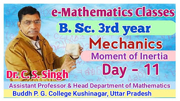 Moment Of Inertia Day11 B.sc 3year