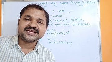 Input and Output Functions In Python Programming || input( ) || print( ) || Statements