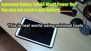 Samsung Galaxy Tab A6 Wont Power On Fix