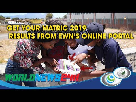 GET YOUR MATRIC 2019 RESULTS FROM EWN'S ONLINE PORTAL