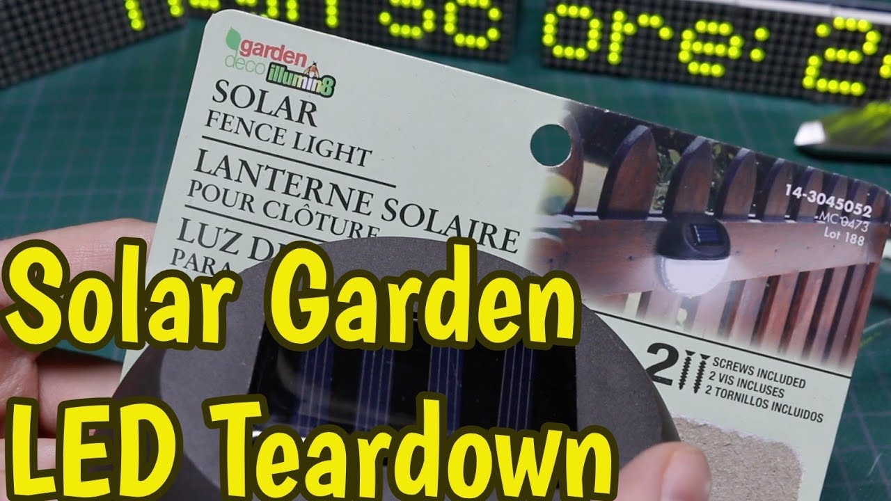 Solar Garden LED Light - Tear Down and Circuit Analysis - YouTube