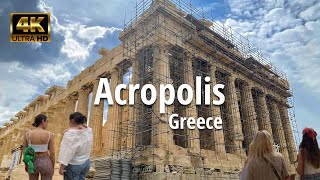 Travel to Greece , Visit Acropolis of Athens - June 2022 Morning Walk 4K HDR