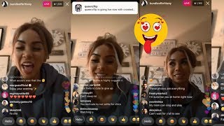 Brittany Renner IG Full Instagram Live 15 june 2019