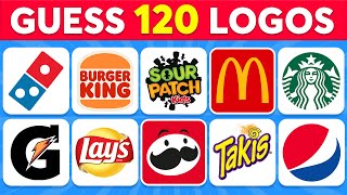 Guess the Logo in 3 Seconds | Food \& Drink Edition | 120 Logos