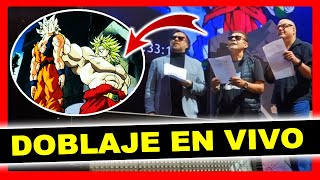 ⍟MARIO CASTAÑEDA, RENÉ GARCÍA y RICARDO BRUST doblan EN VIVO la PELÍCULA de BROLY de DRAGON BALL ‎Z⍟