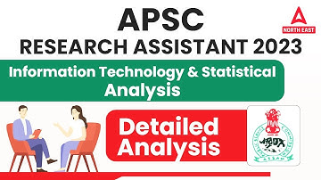 APSC Assam Preparation | APSC Research Assistant Syllabus | Information Technology & Statistical