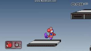 Super Smash Flash 2 - Target Test - Level 1  - Red Yoshi