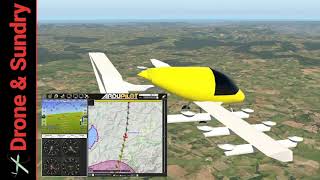 Wisk Cora 60km radius from #VertiportAfrica Arduplane SITL X-Plane 11