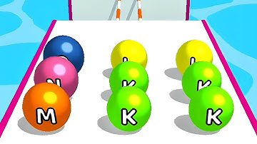 AZ Run : ABC Ball Runner All Levels Gameplay Walkthrough (Android Ios) Level 36