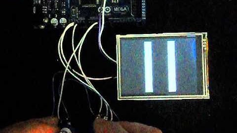 JP Serial 3.2" TFT color LCD Module Vertical Bar project