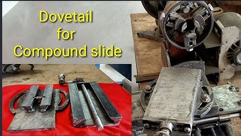 Homemade Mini Lathe Machine Part 10. # dovetail assembling for compound slide. B.