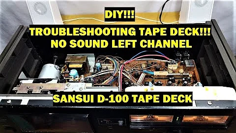 How to repair Cassette Player "No Sound Left Channel"