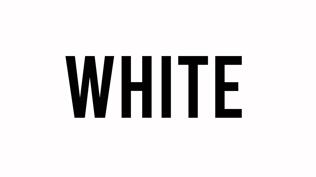 COLOR: WHITE - YouTube