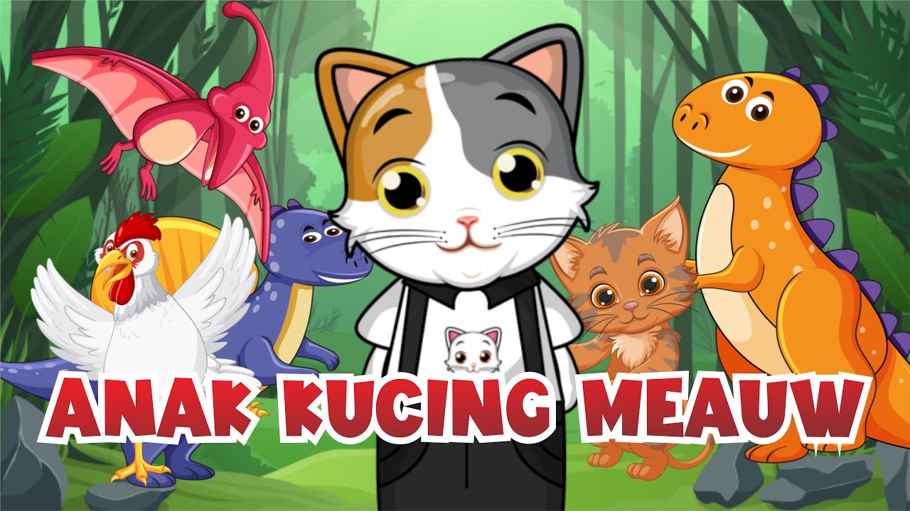 🔴 ANAK KUCING MEAW MEAW| Lagu Anak Anak | lagu Balonku terbaru 2024 | Lagu Dino