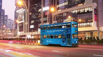 Our GFT tram in Hong Kong