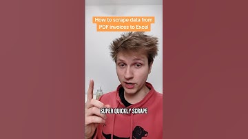 How to pull data from a PDF invoice to Excel