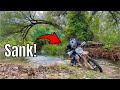 I sunk my dirtbike in a river