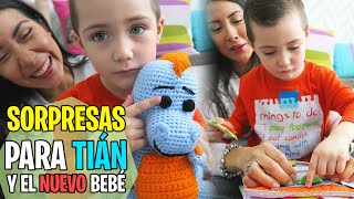 SOPRESAS PARA TIÁN Y EL NUEVO BEBÉ | EN CASA CON PAM Y FER