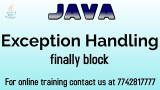 Exception handling finally block in java in hinglish