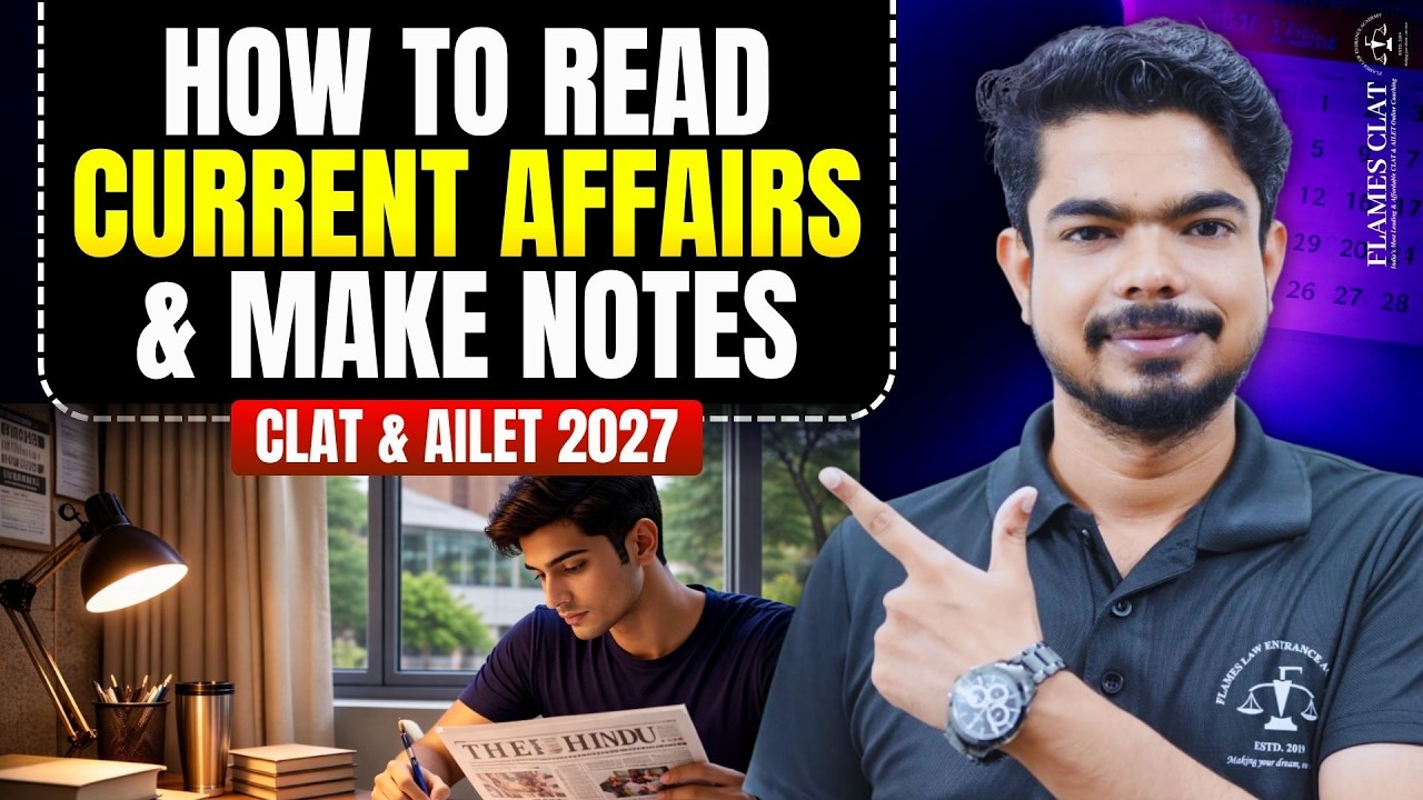 How to Prepare Current Affairs for CLAT 2027 | How to Make Current ...