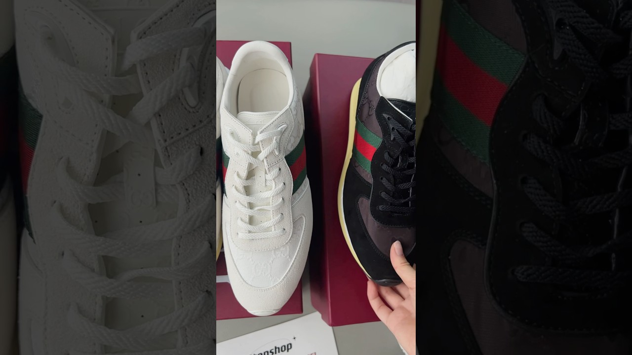 Gucci Re-Motion sneaker Men’s BLACK VS WHITE UNBOXING 