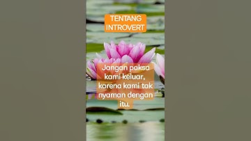 TENTANG INTROVERT - Tips Untuk Orang Introvert #shorts  #shortvideo #youtubeshort #introvert