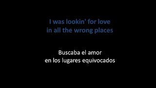 Johnny Lee - Lookin' for love (Letra en español) (Lyrics)