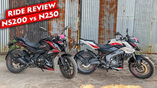 Pulsar N250 vs Pulsar NS200 Ride Comparison & Review - Which one Should You Buy?