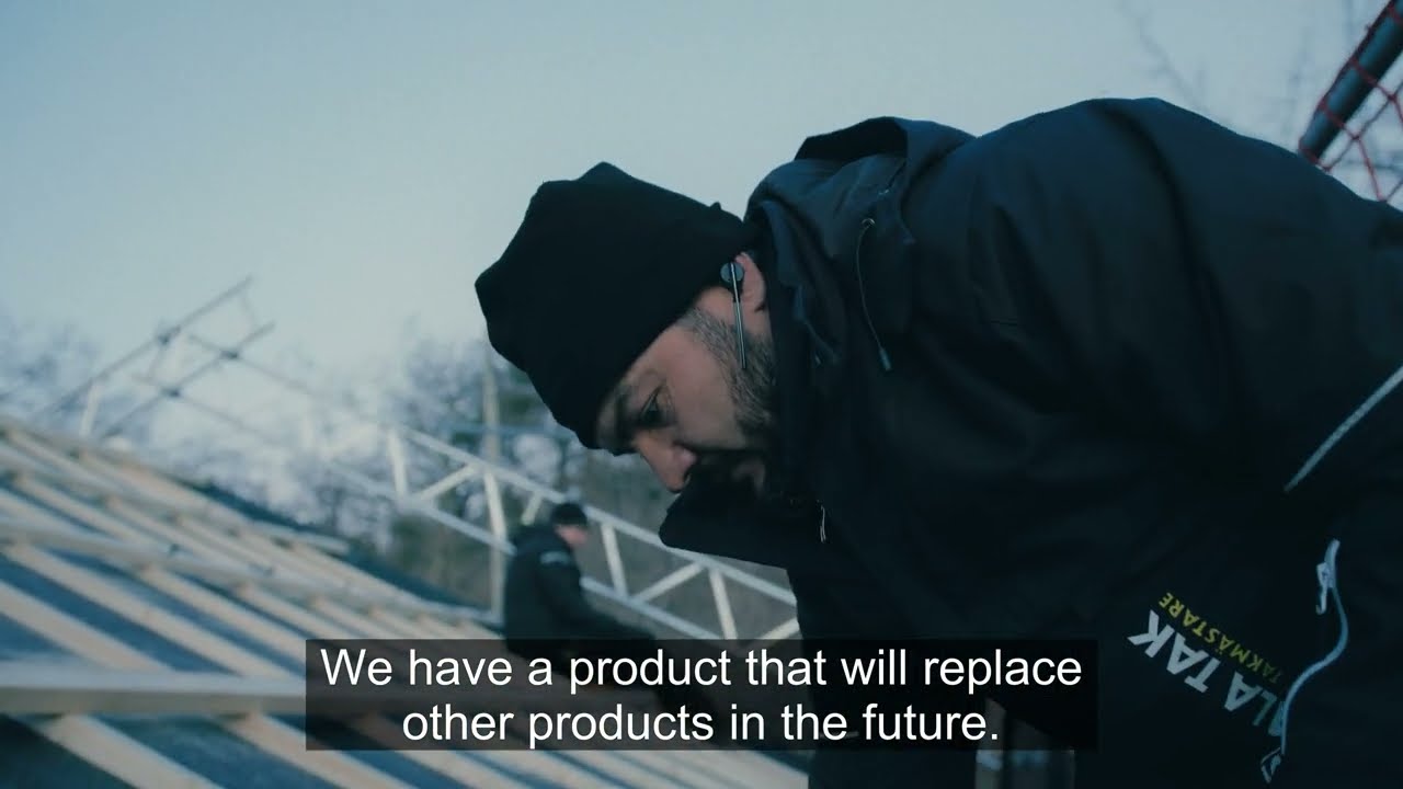 Pilot project with our partner Swedala Tak in Sweden