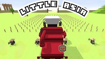 Welcome to Little Asia! These are my Asian best friends - Blocky World of Farming & Racing Simulator
