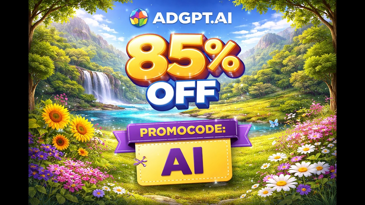 💥 AdGPT AI Promo Code 85% OFF 2026 😱 Sitewide Discount On All Plans