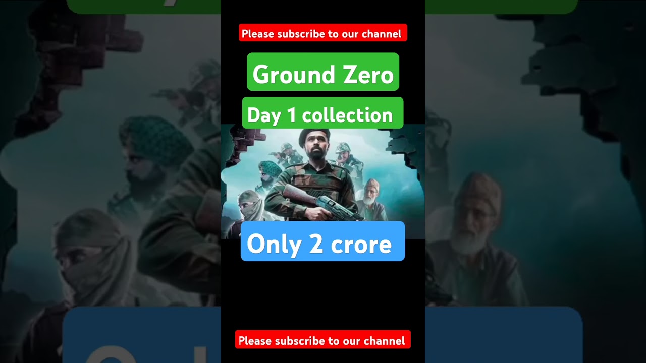 Ground Zero box office collection day 1! 