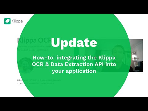 Update to how-to: integrating the Klippa OCR & Data Extraction API into your application