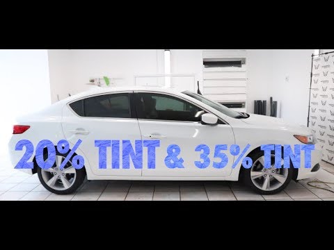 Mismatch WindowTint 20% & 35% on a 2014 Acura TLX