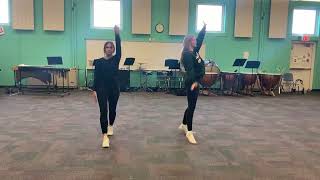 full try out dance back view