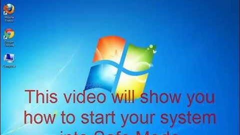 How to Start Windows 7 into Safe Mode