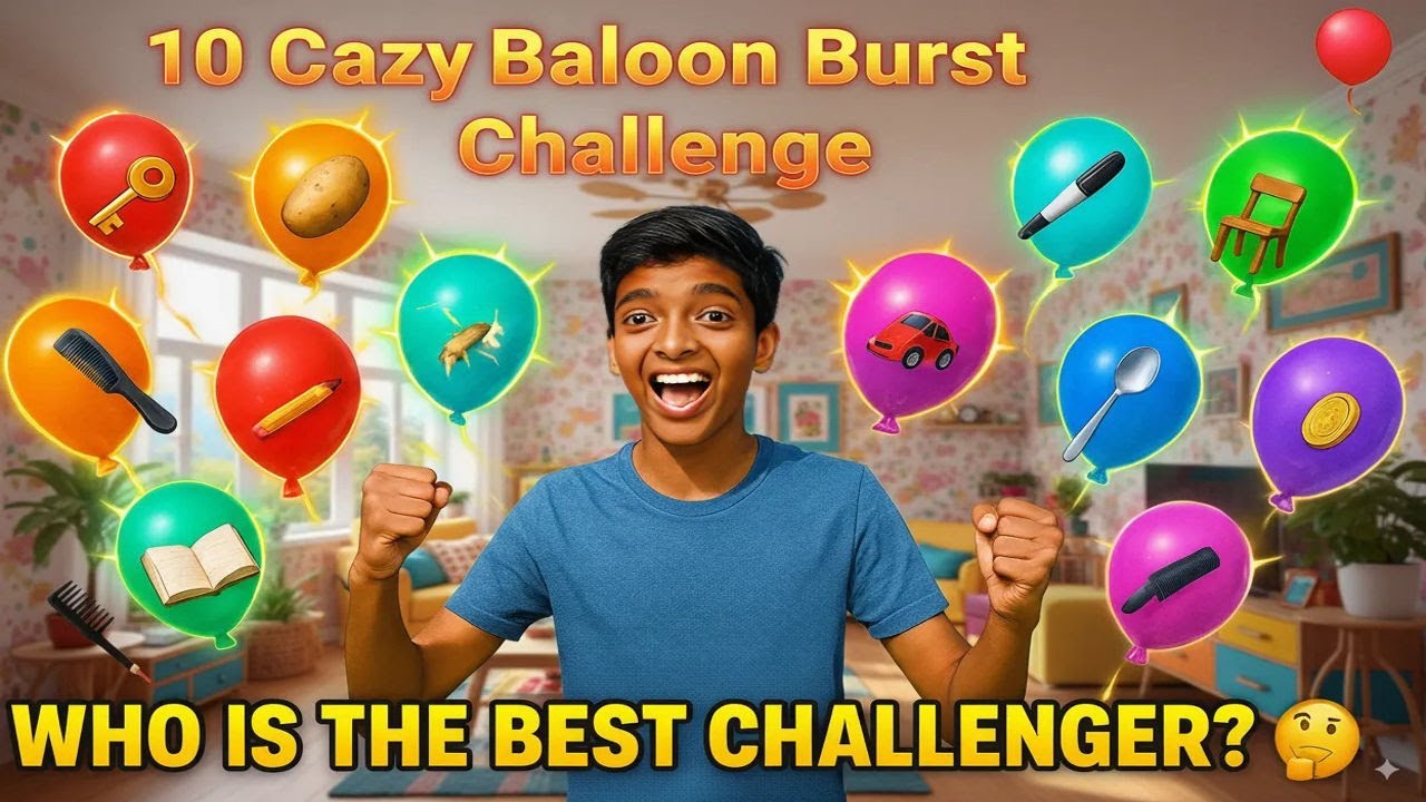 10 Crazy Balloon Burst Challenge 🔥 | Fun Balloon Popping Game
