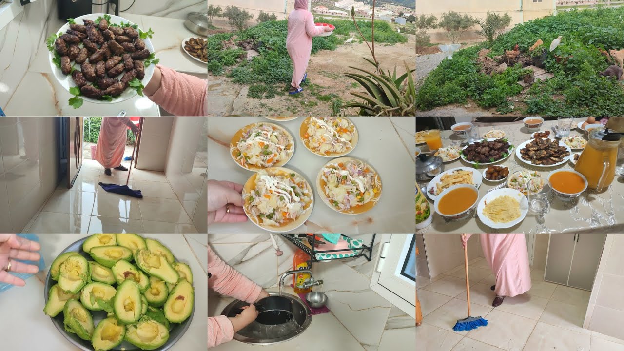 روتين من صباح وأنا واقفة 💪 نهار جافيل والرغاوي 👏 دخلت الكوزينة توجد الفطور 😋