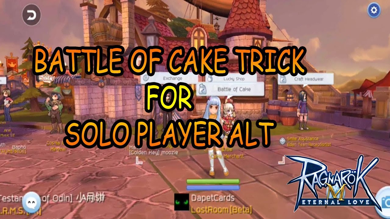 Miu Cake Ragnarok BATTLE OF CAKE TRICK FOR SOLO PLAYER ALT I RAGNAROK ENTERNAL LOVE - YouTube