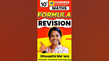 10th Maths 💥 Formula Revision 🚀 #thatromthookrom #centumhacks #10thmaths #publicexam2025