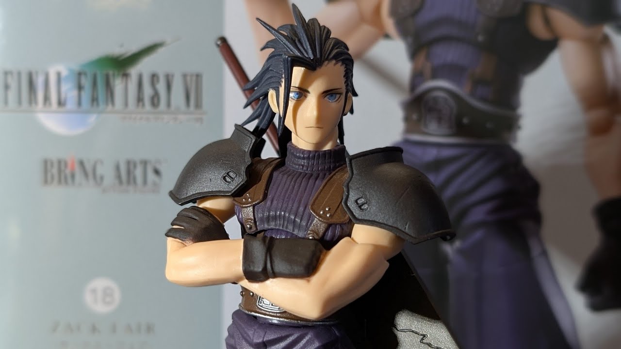 Zack Fair Final Fantasy 7 Bring Arts Figure Review - YouTube
