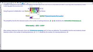 Math 14 5.4 Objective 2: Use the General Multiplication Rule and Complement Rule