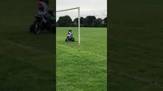 Pw50 2nd time out with homemade training wheels
