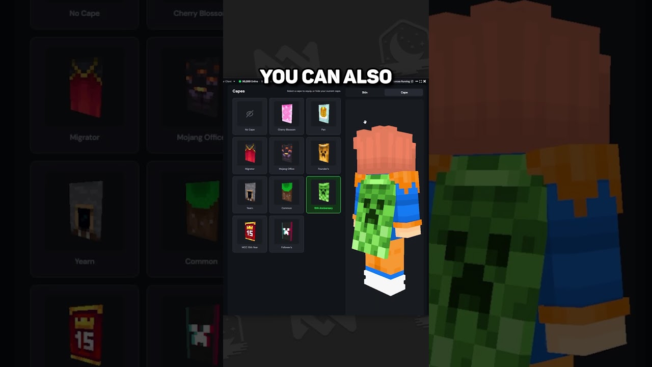 How to change your Skin and Cape in Lunar Client 👌😊